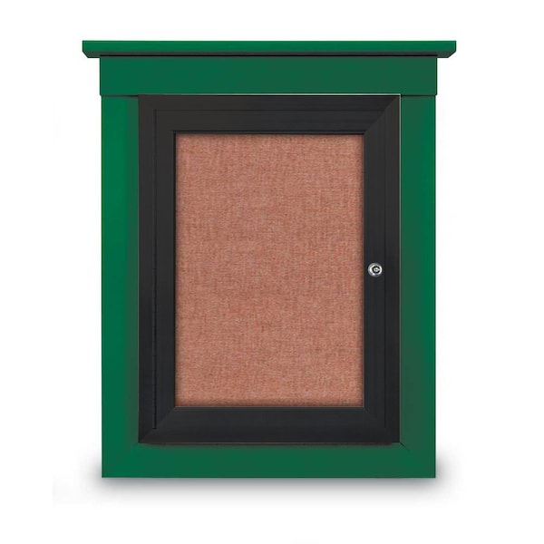 60"x36" 2-Door Enclosed Letterboard, Burgundy Vinyl/Walnut